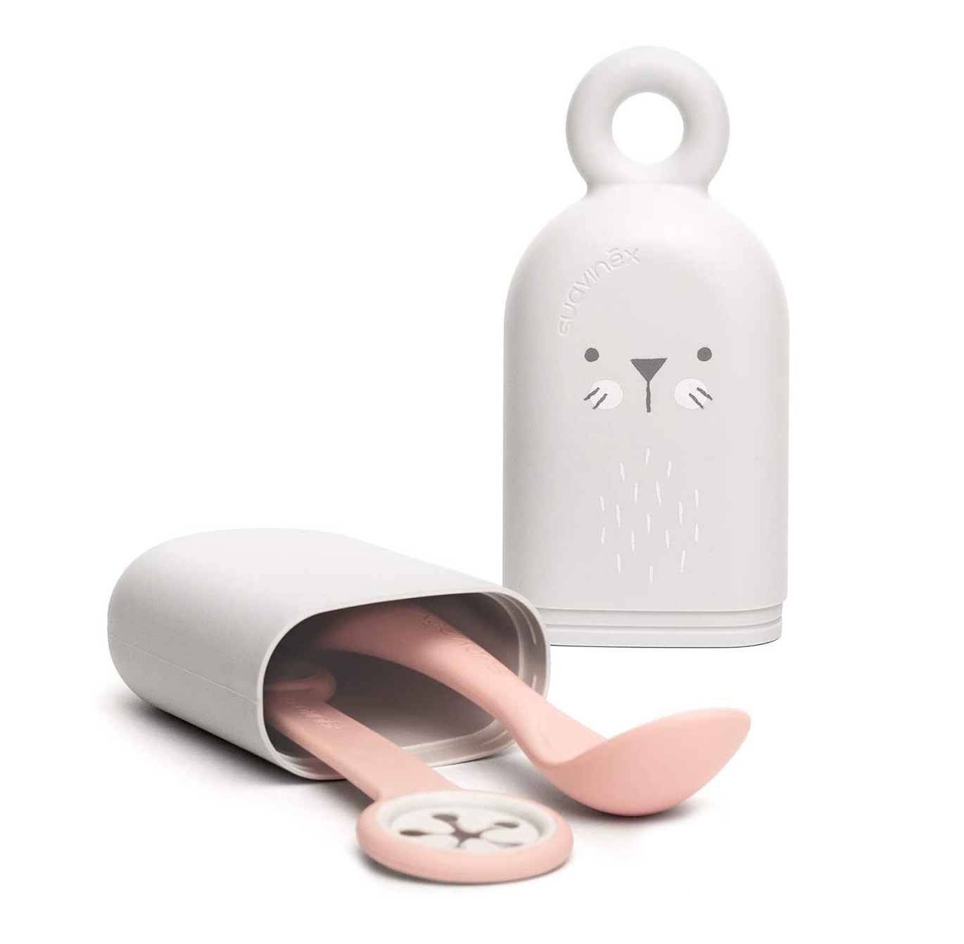 Suavinex Reisebesteck-Set Hygge Baby Rosa