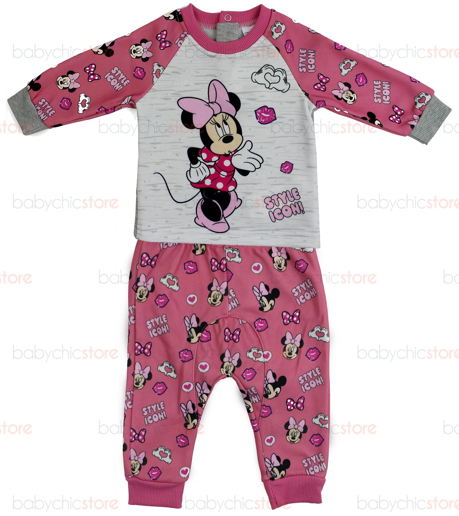 Survêtement Minnie - Rose/Gris - 6M