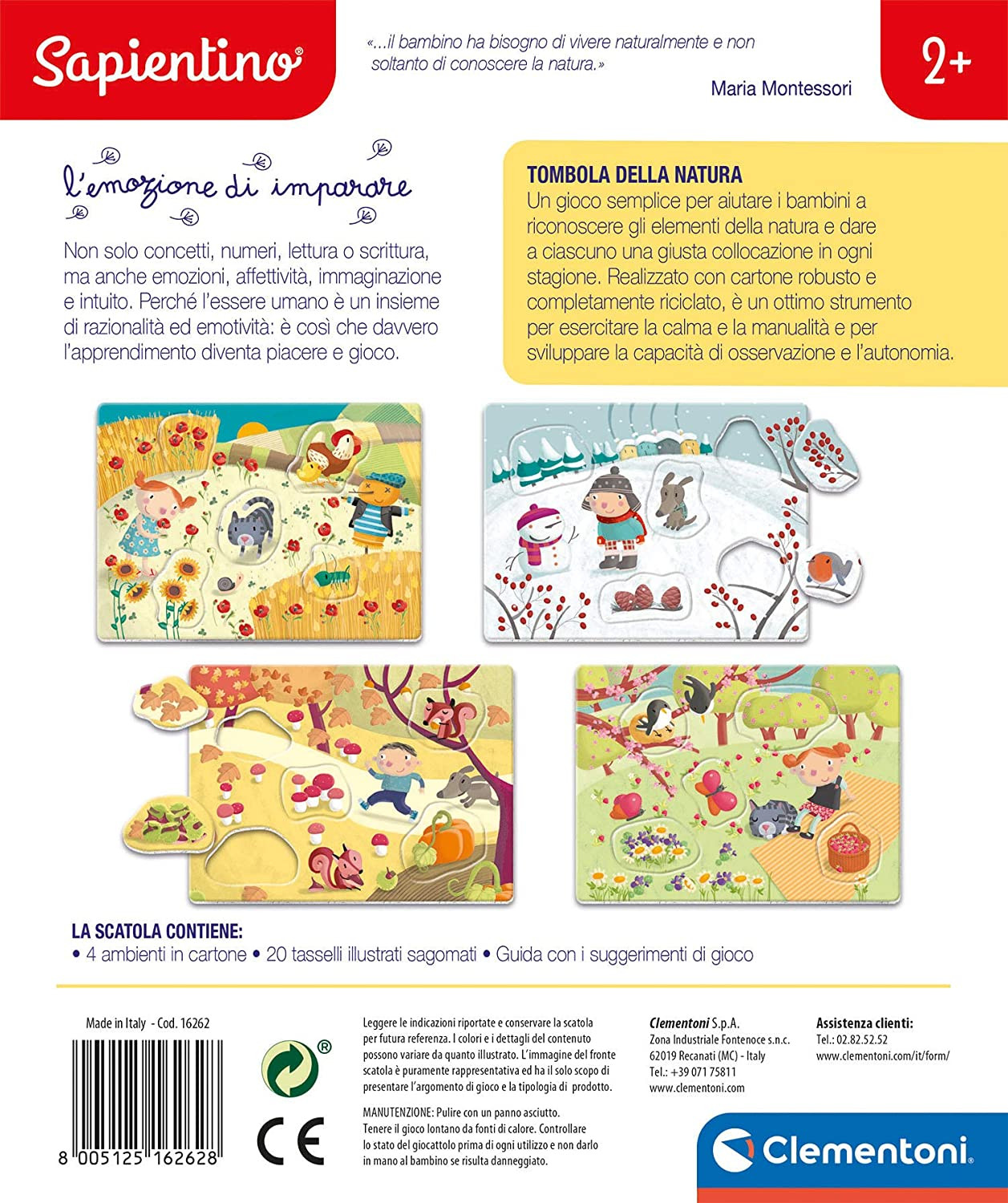 Clementoni - Sapientino Tombola della Natura