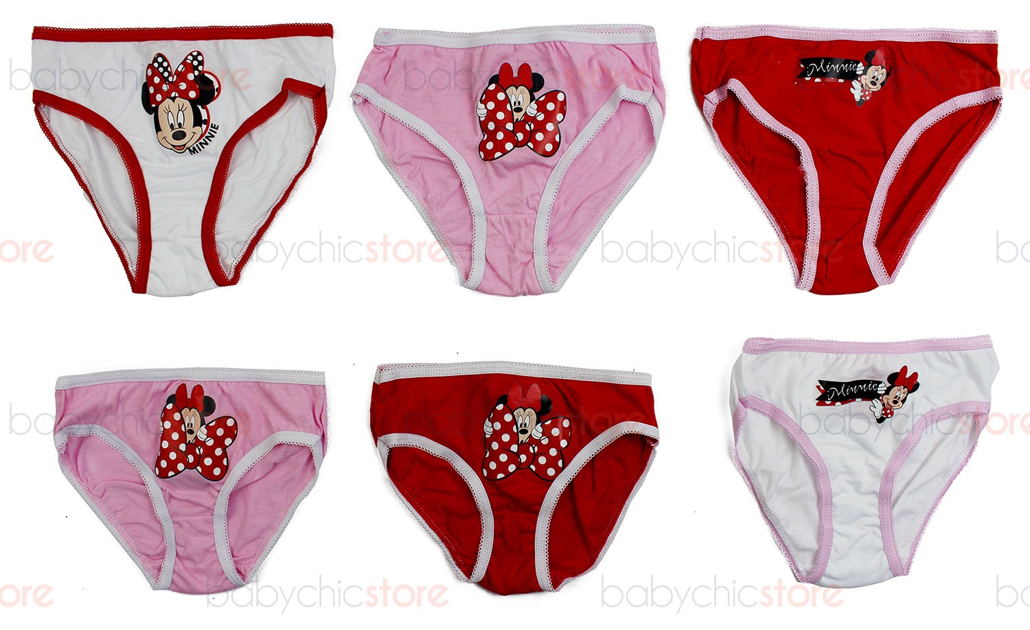 Set di 6 Slip di Minnie