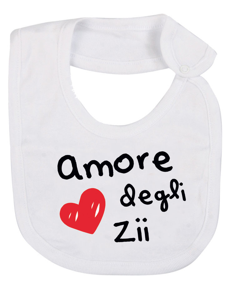 Bavaglino Neonato Amore degli Zii