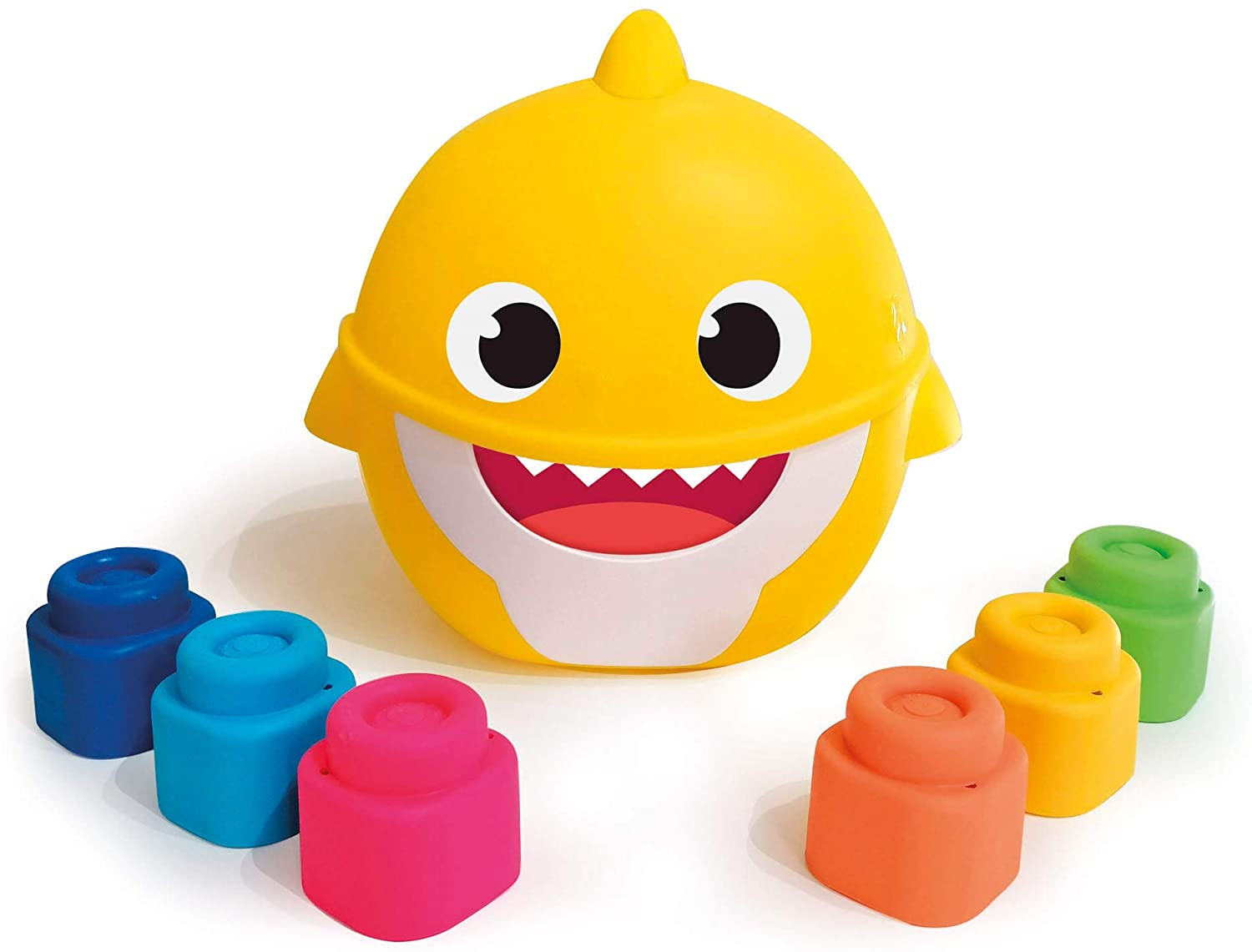 Cubo Baby Shark con ladrillos Clemmy Baby