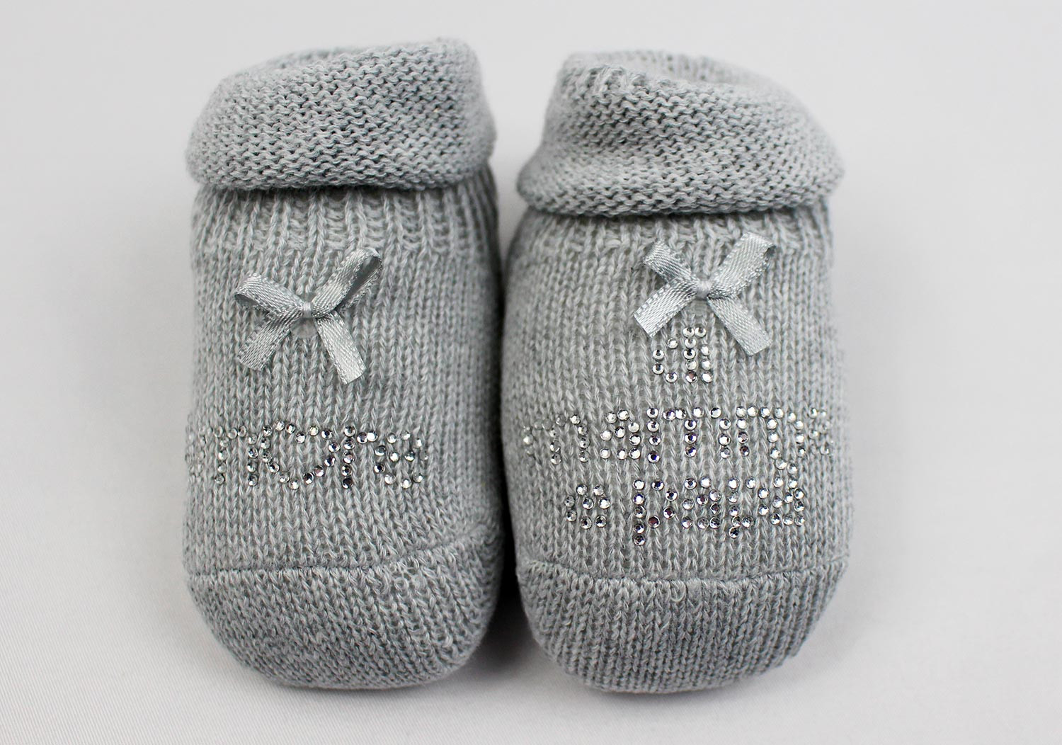 Chaussures bébé - L amour de papa et maman Gris