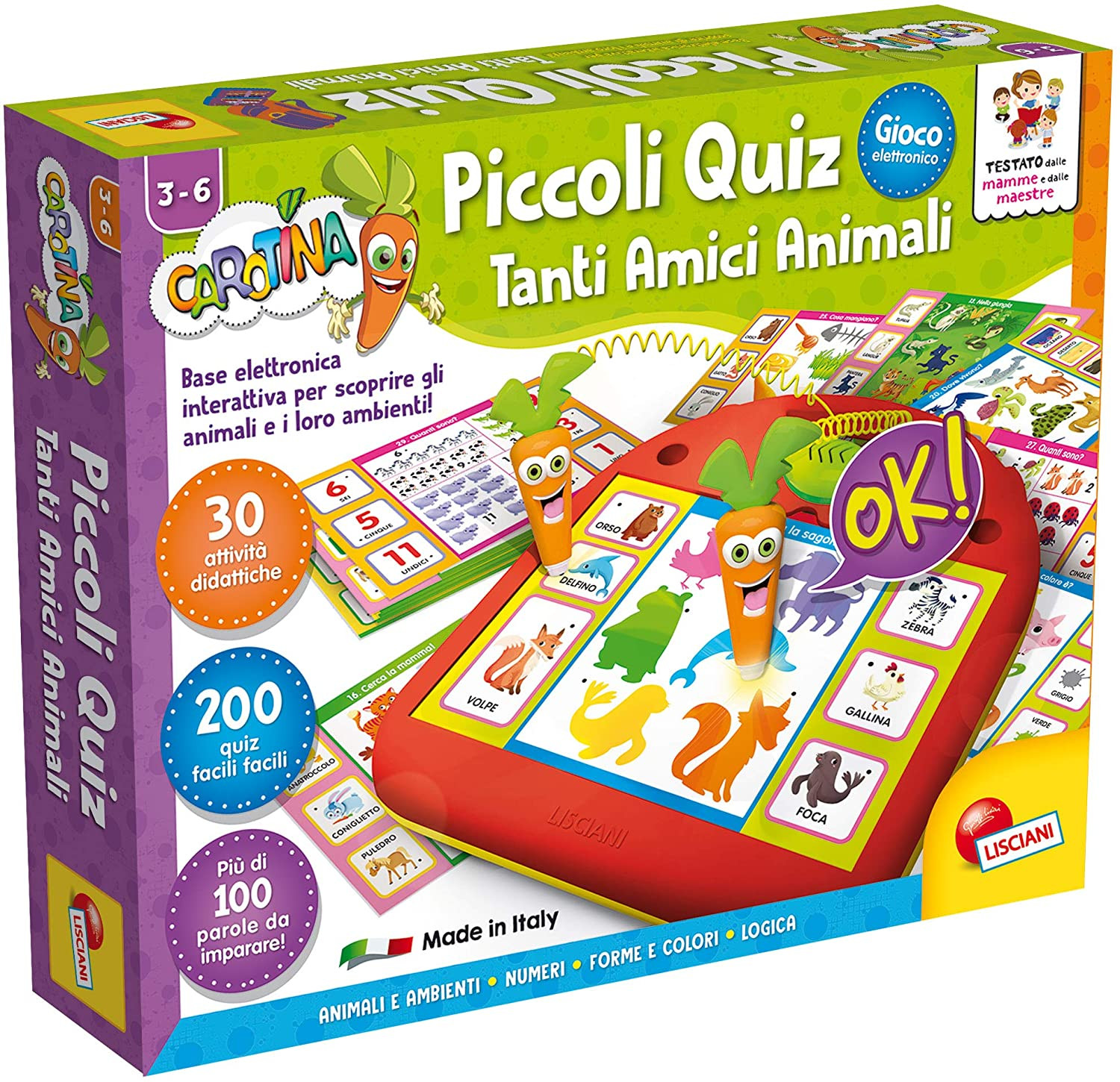 Giochi Carotina Piccoli Quiz Lisciani