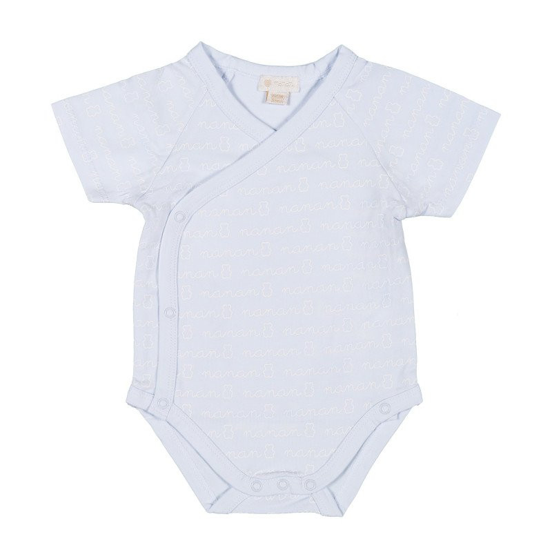 Body Mangas Cortas Nanan Azul 0-1 Mes