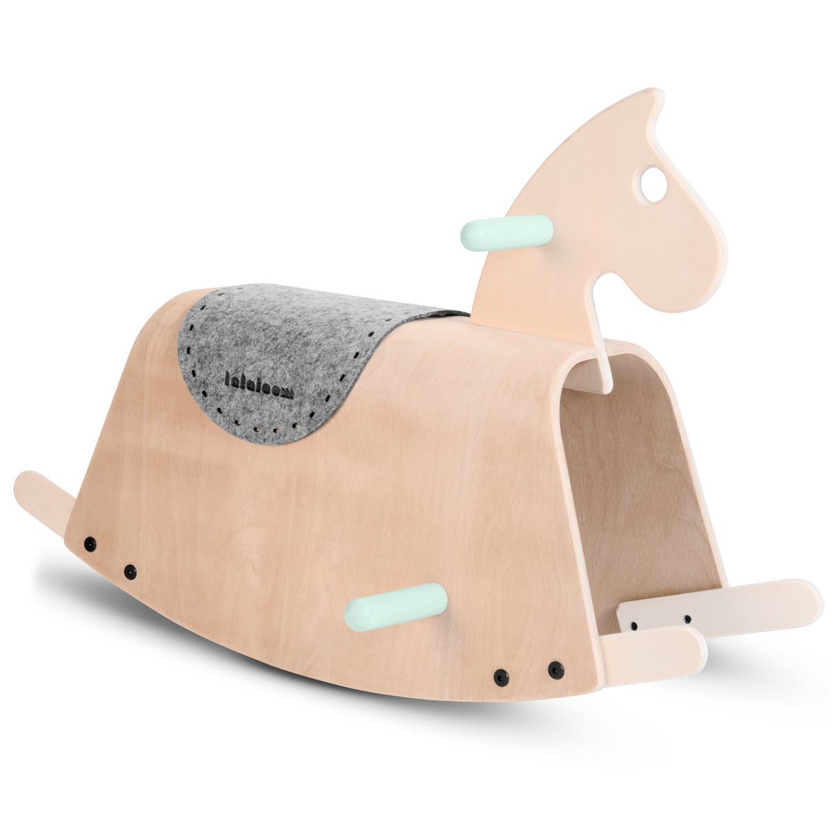 Cuidador del caballo mecedora