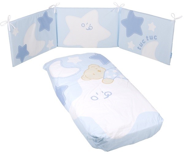 Piumone sfoderabile + Paracolpi Tuc Tuc Luna e Stelle