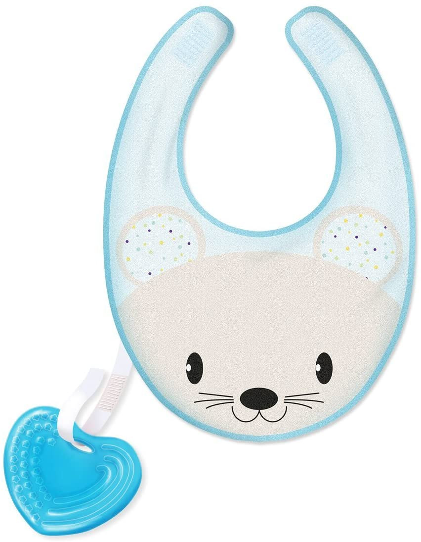 Räuberella Set Regalo Nascita: Doudou, Bavaglino In Mussola Bio E Massaggiagengive In Legno
