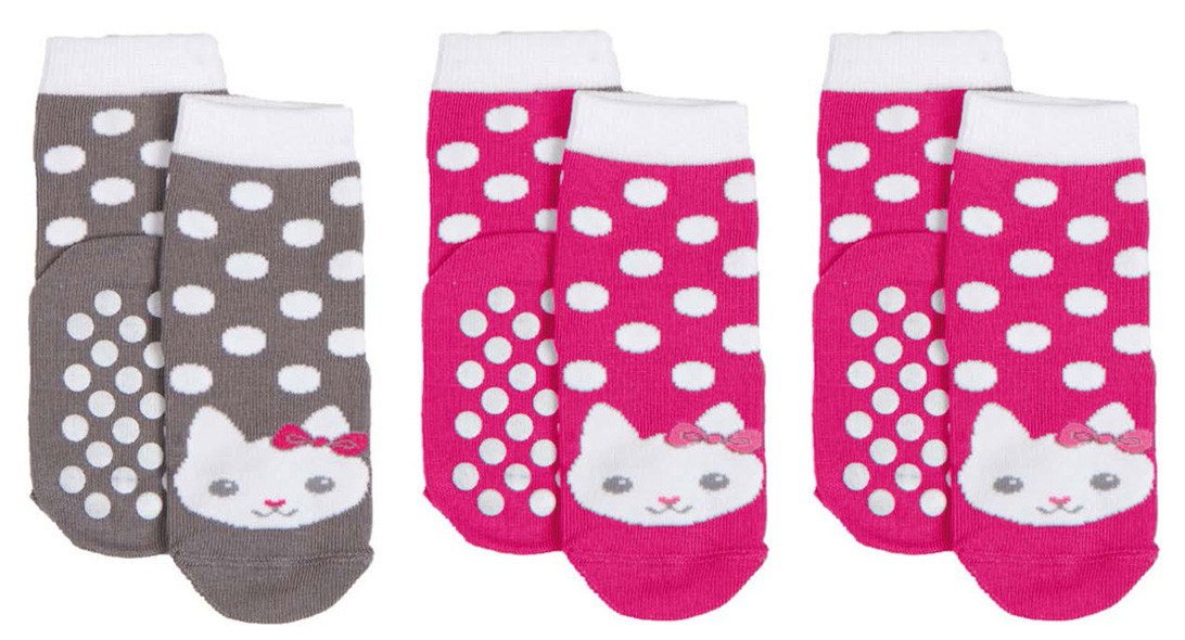 3 Pares de Calcetines Kitty Antideslizantes - 31|33