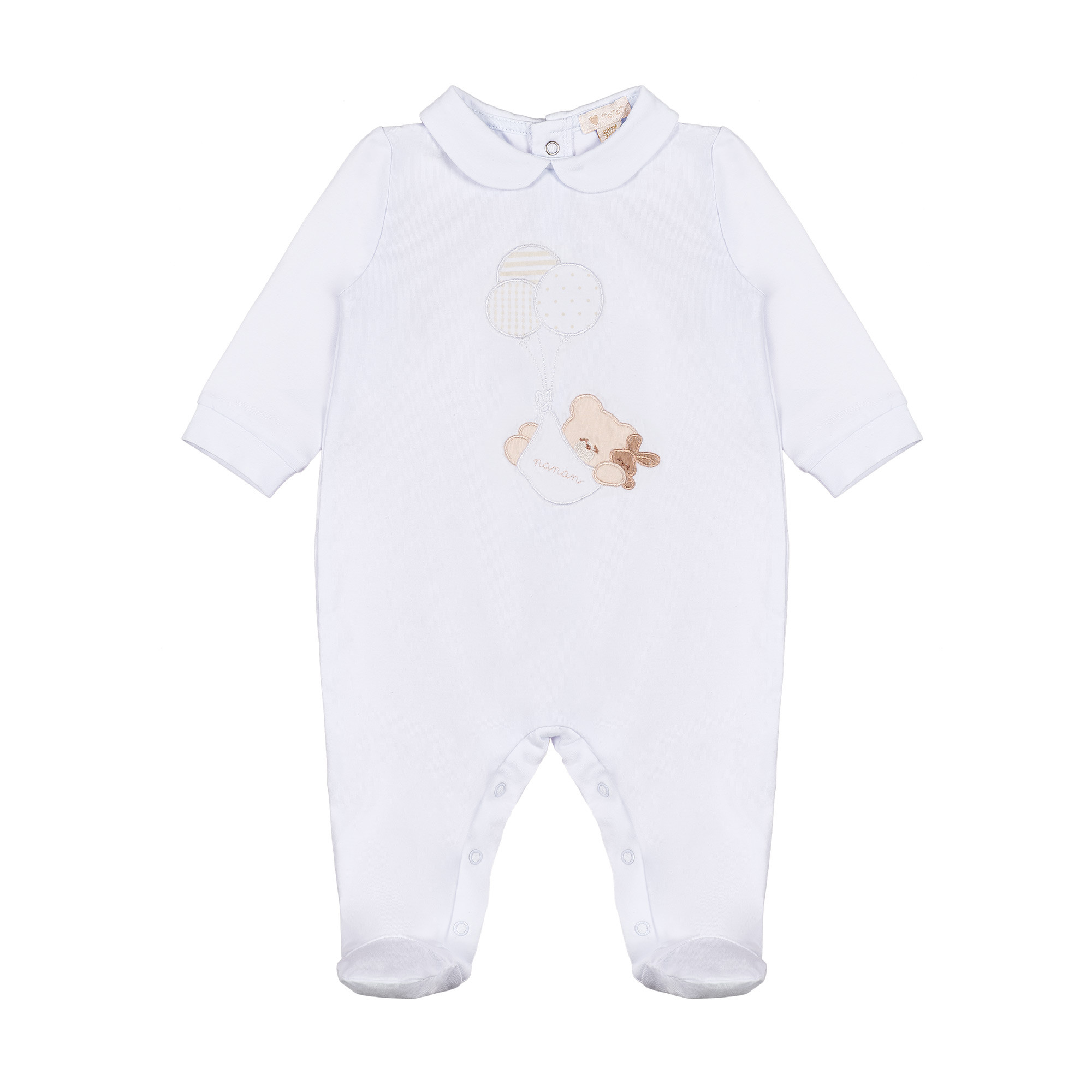 Body blanc avec ourson Nanan et ballons - 6 mois
