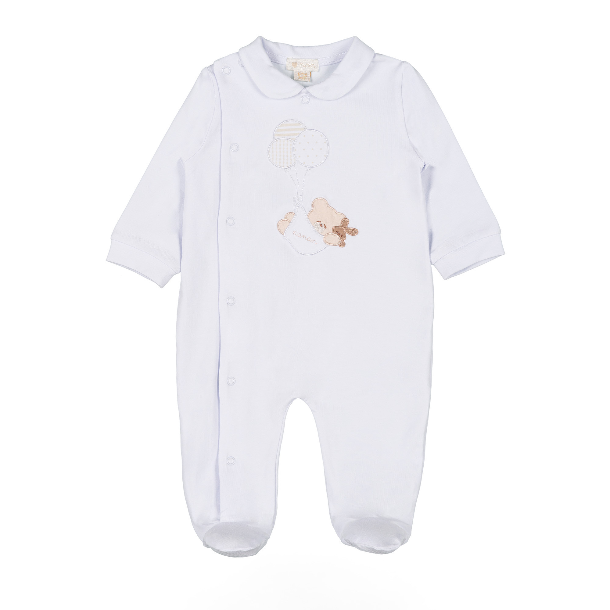 Weißer Nanan Balloons Jumpsuit mit seitlicher Öffnung