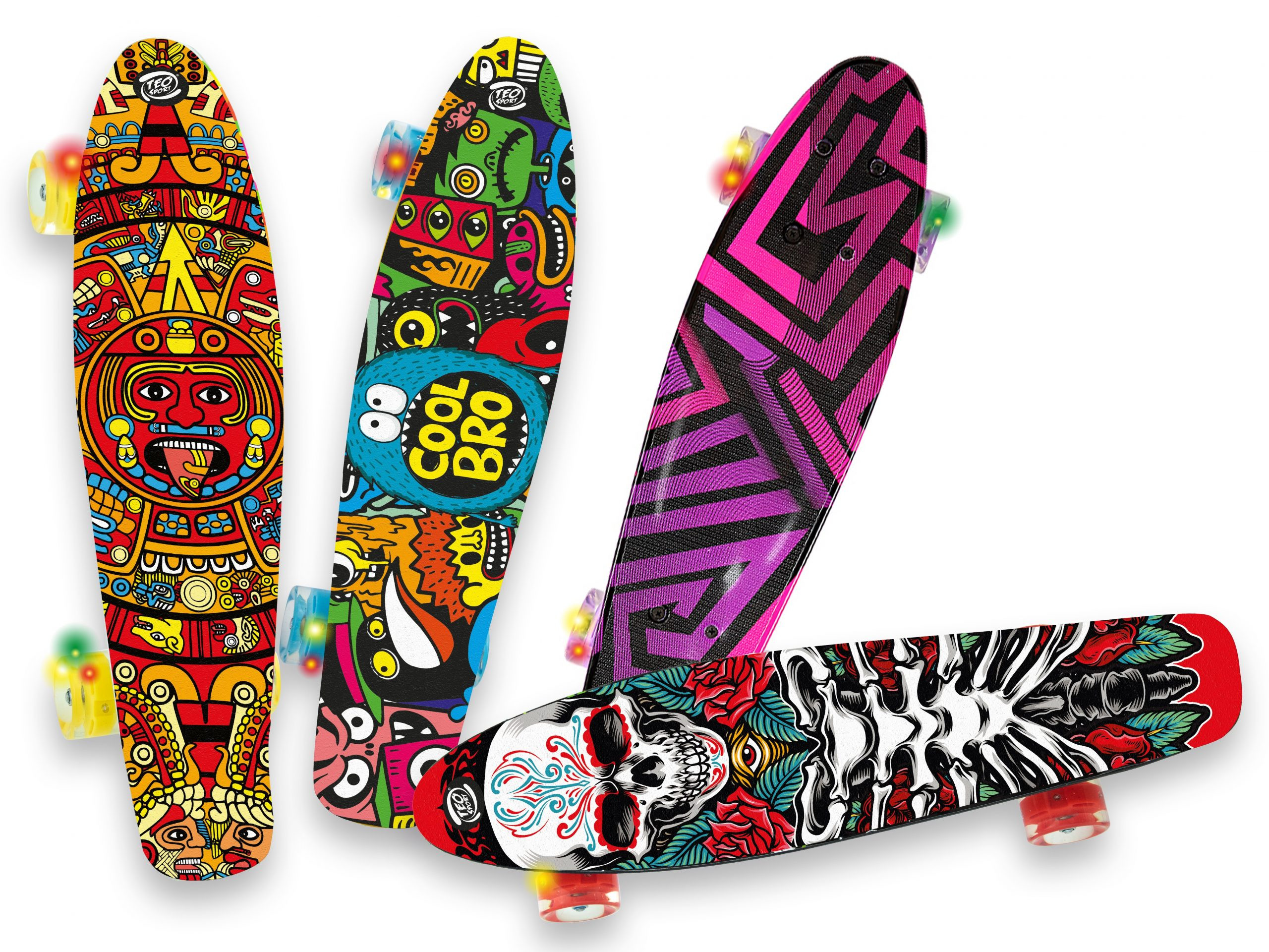 Skateboard Con Ruote Led