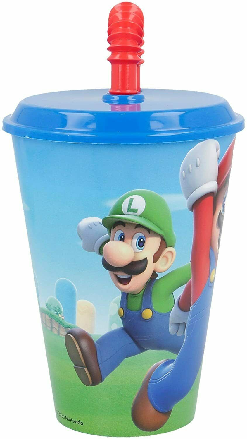 Bicchiere con Cannuccia Mario Bross