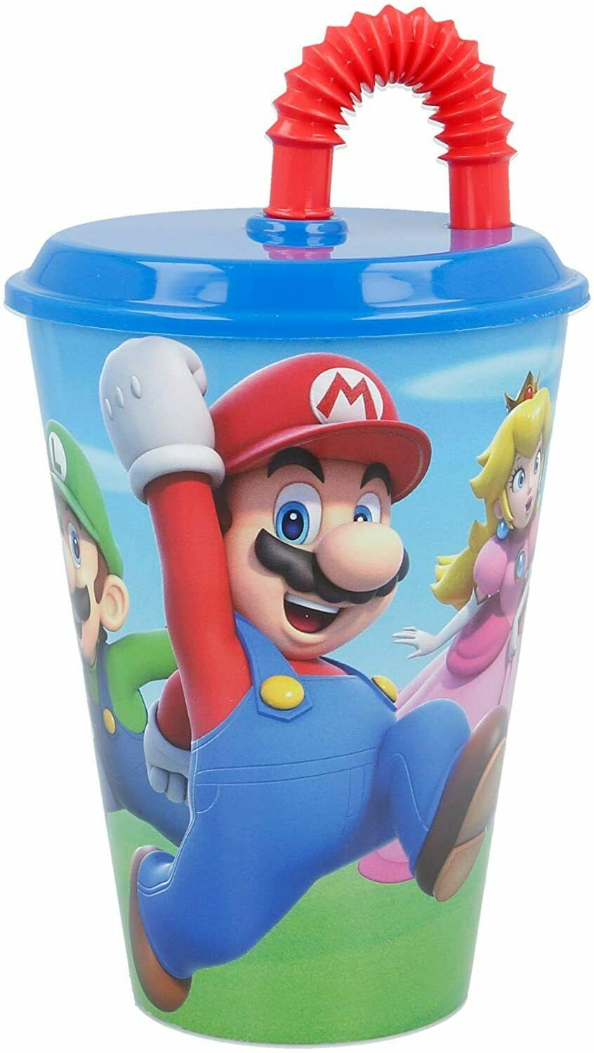 Bicchiere con Cannuccia Mario Bross