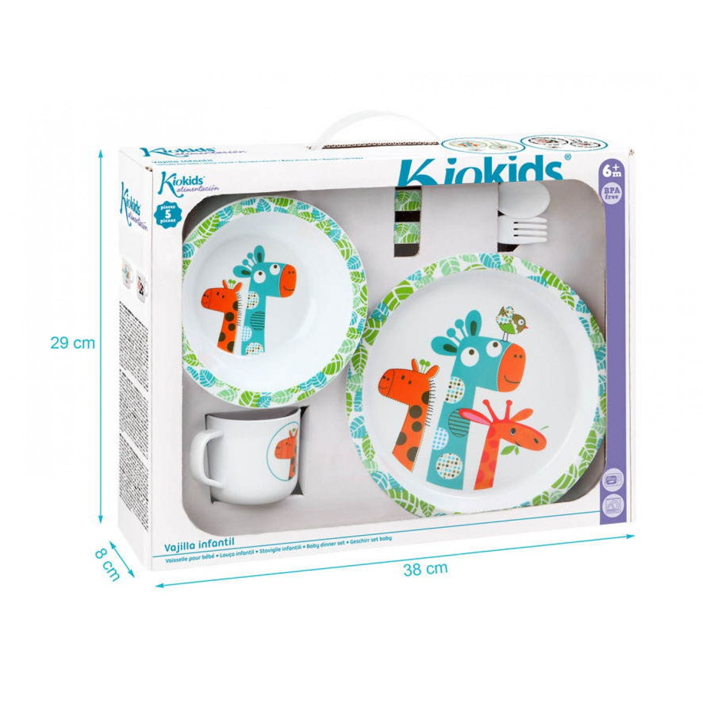Set complet d'aliments pour bébé - Girafe