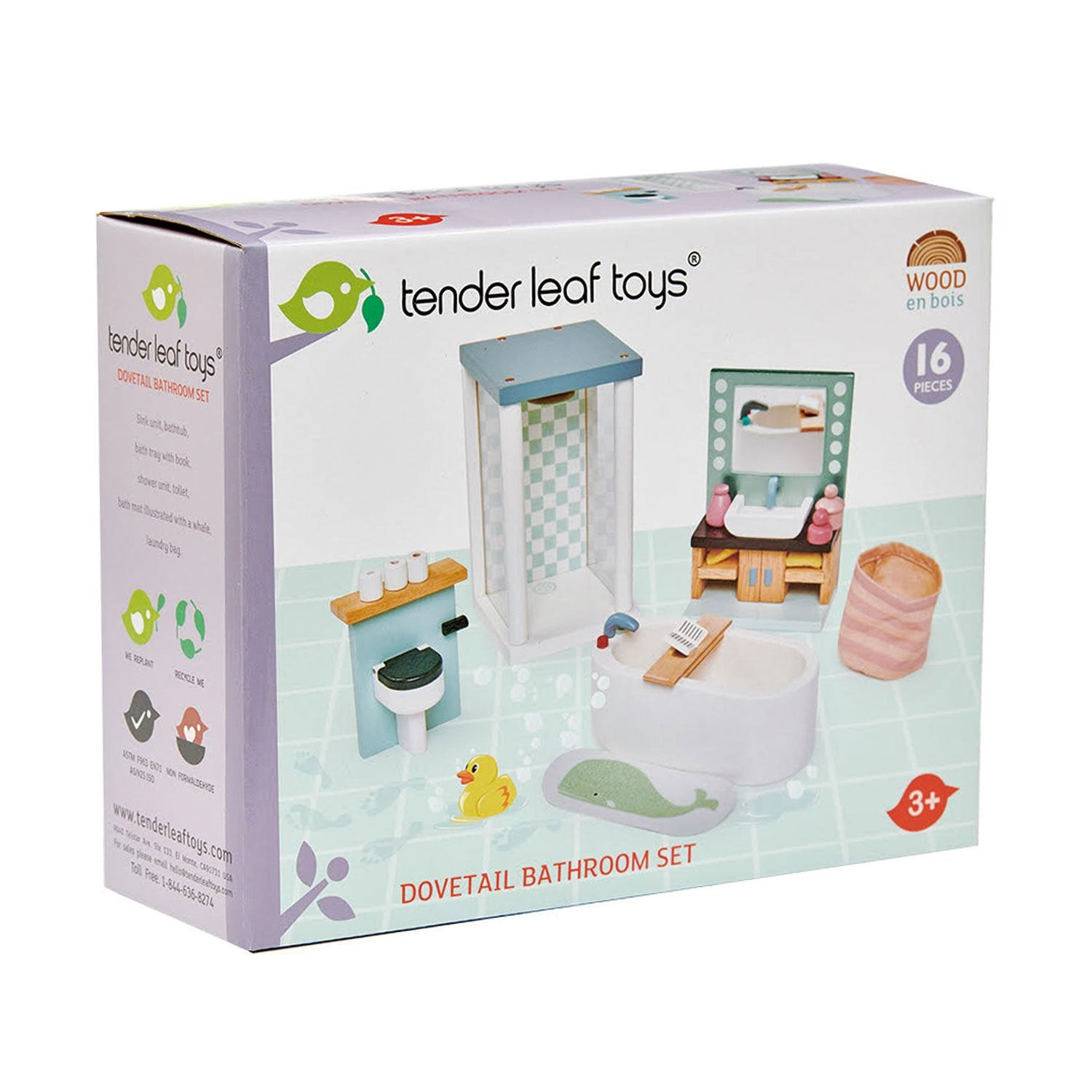 Set Mobili da Bagno per Casa delle Bambole