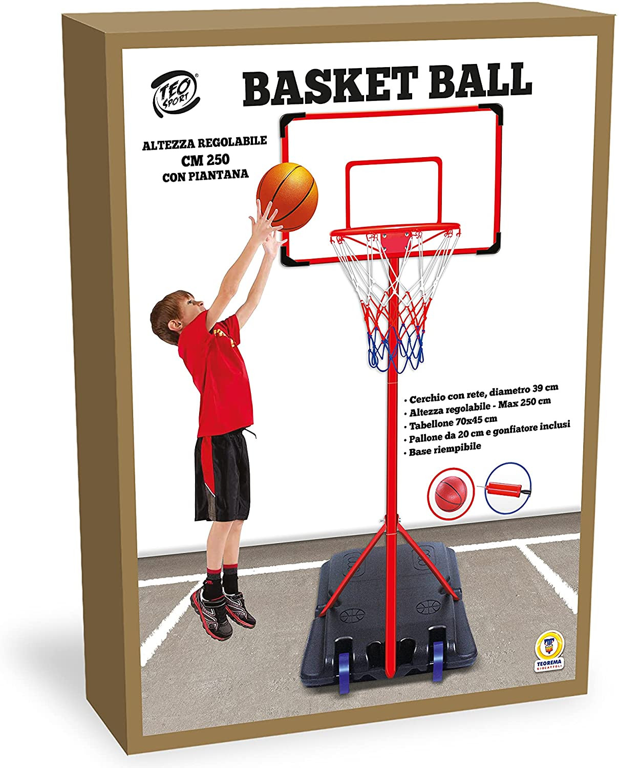 Canestro da Basket - Altezza 250 cm