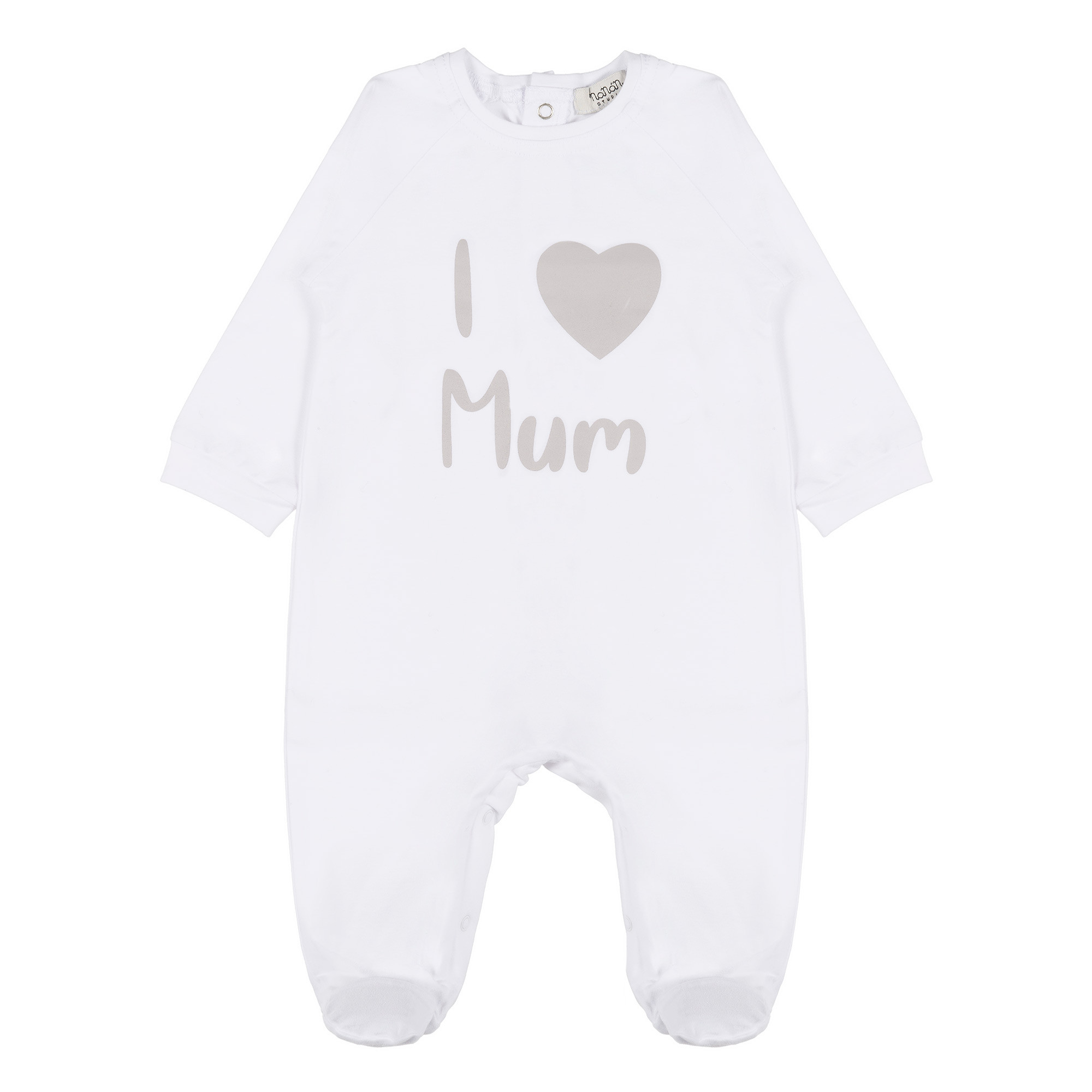 Overall mit Schriftzug 1 Monat Grau