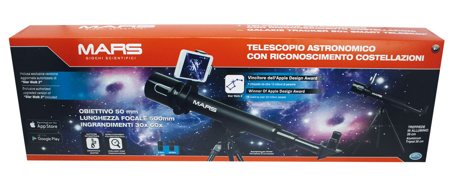 Telescopio Astronomico con riconoscimento Costellazioni