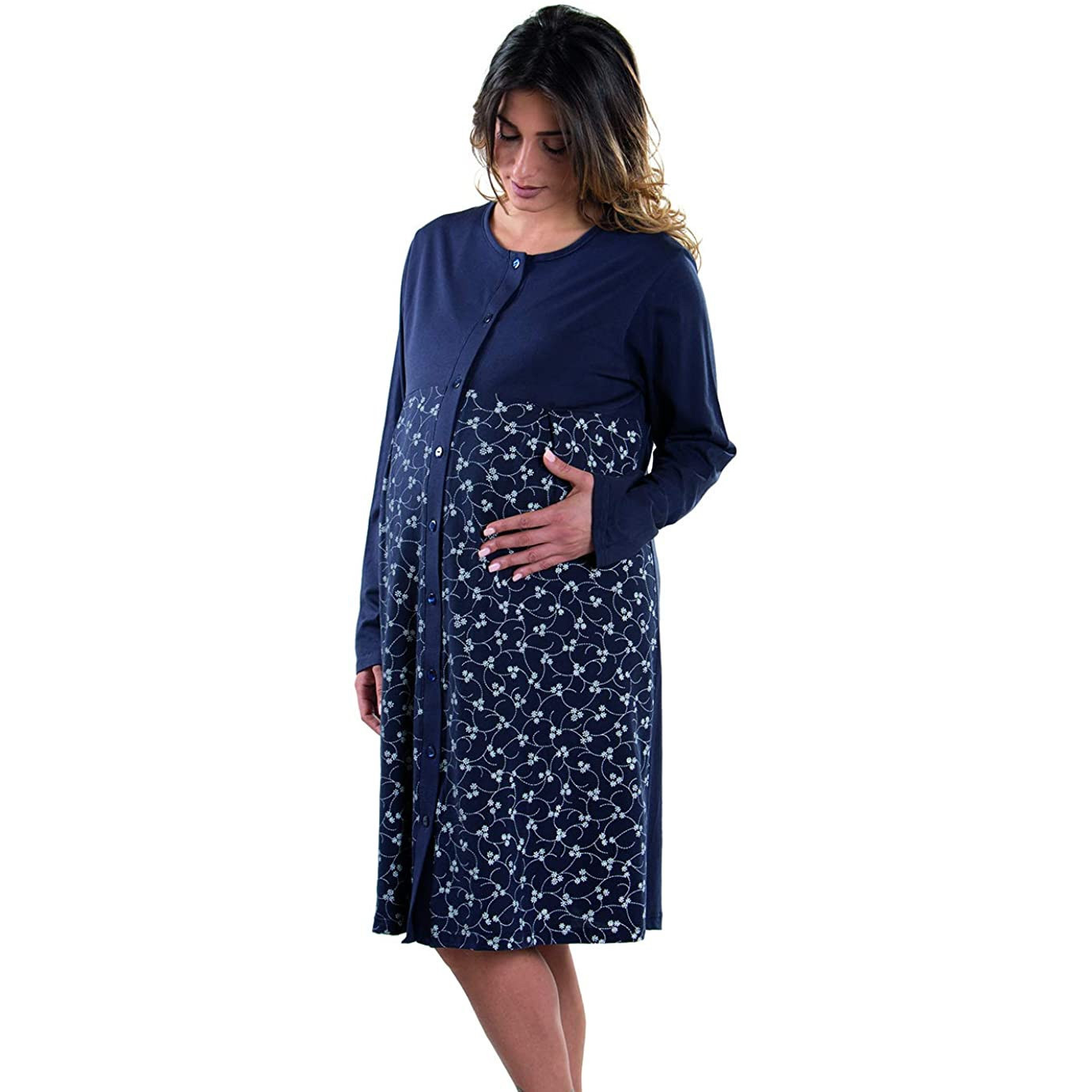 geöffnetes Blumennachthemd - 4