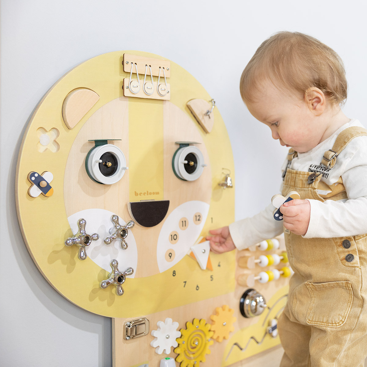 Busy Board Montessori Per Bambina 3 Anni – Tavola Sensoriale In Tessuto Con Meteo E Animali, Gioco Educativo Da Viaggio